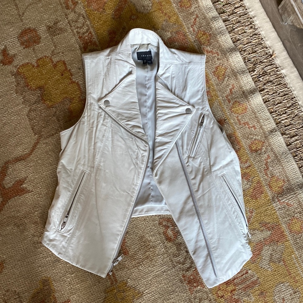 Theory Leather Vest